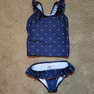Carters girl swimsuit 2 PC size 4-5